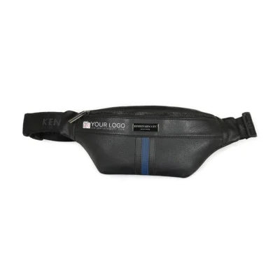 Buy Kenneth Cole Stripe Pebbled Waist Pouch in bulk for Corporate Gifting | Corporate Gyft
