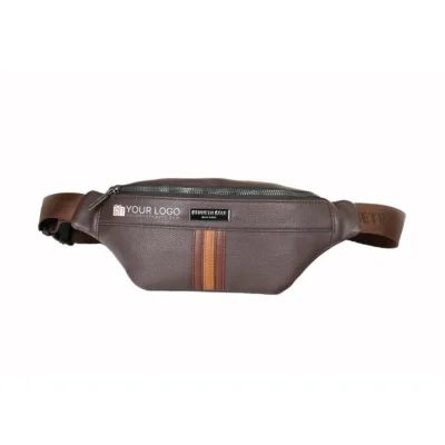 Buy Kenneth Cole Stripe Pebbled Waist Pouch in bulk for Corporate Gifting | Corporate Gyft