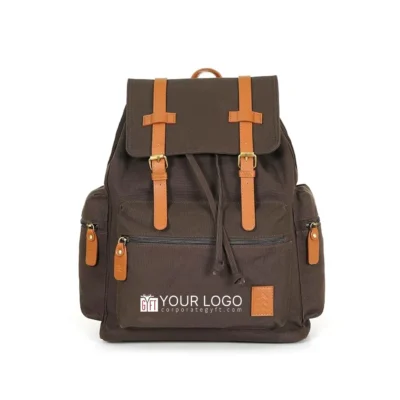 Buy Gilmore Oak Hudson Canvas Backpack in bulk for Corporate Gifting | Corporate Gyft