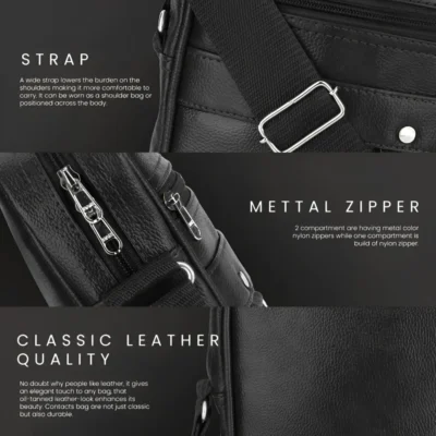 Buy Faux Leather Utility Sling Bag in bulk for Corporate Gifting | Corporate Gyft