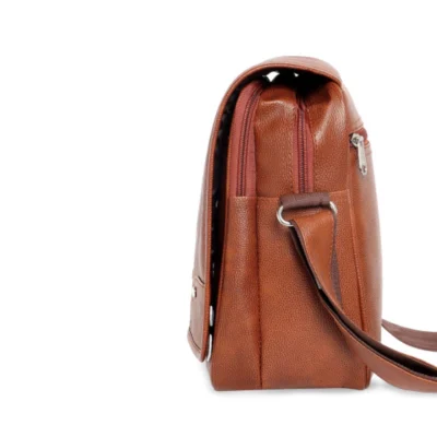 Buy Multi Pocket Leather Sling Bag in bulk for Corporate Gifting | Corporate Gyft
