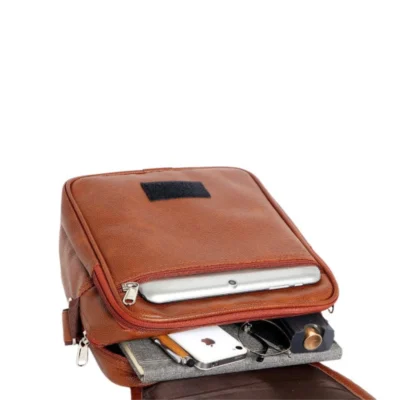 Buy Multi Pocket Leather Sling Bag in bulk for Corporate Gifting | Corporate Gyft