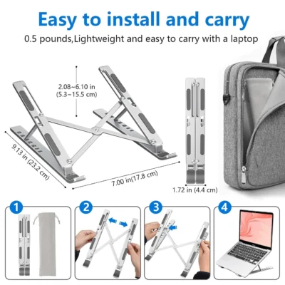 Buy Foldable Aluminum Laptop Stand in bulk for Corporate Gifting | Corporate Gyft