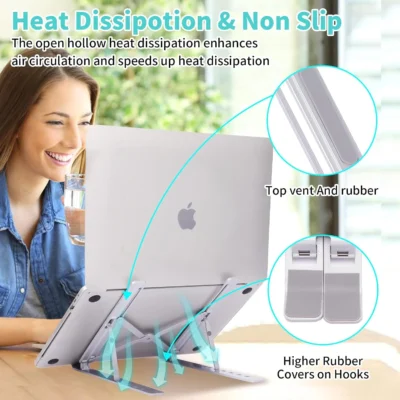 Buy Foldable Aluminum Laptop Stand in bulk for Corporate Gifting | Corporate Gyft