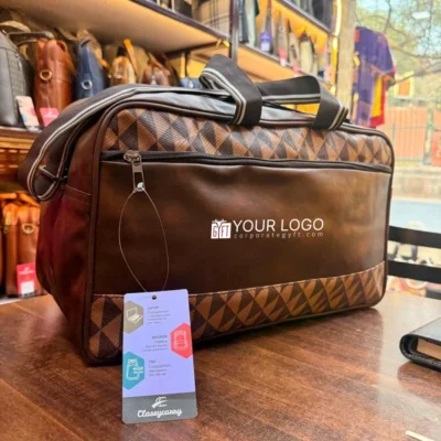 Buy Classic Leather Duffle Bag in bulk for Corporate Gifting | Corporate Gyft
